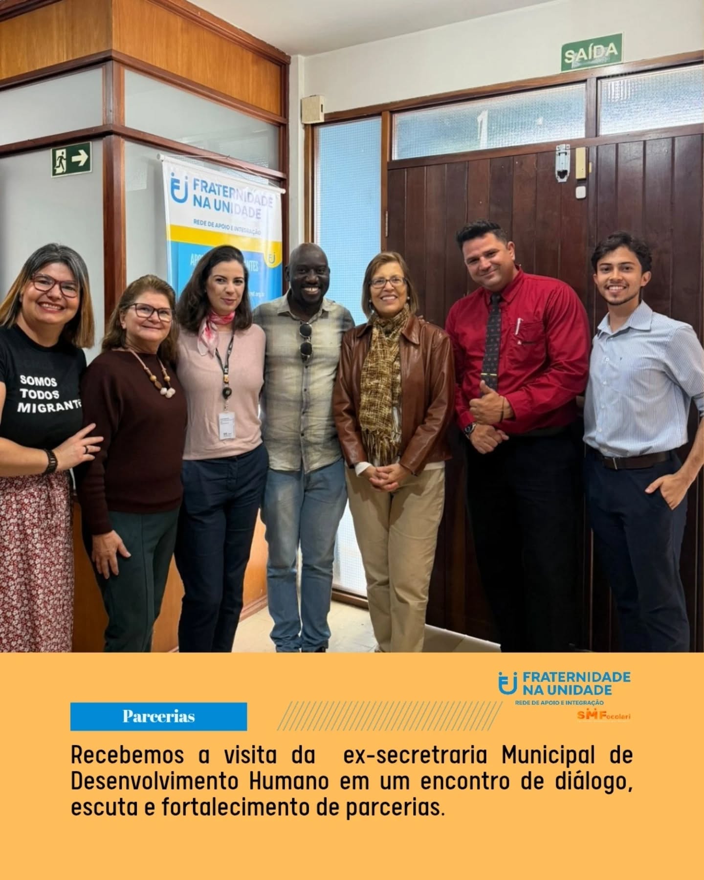 Atividade de parceria institucional da Fraternidade na Unidade